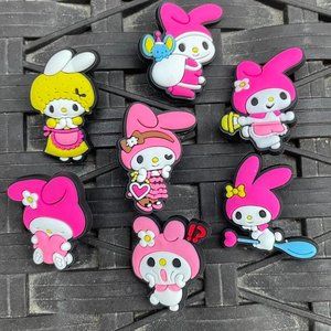 Sanrio My Melody charms for Crocs shoes (7 count)